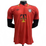 2025-26 Mens Bayern Munich red polo Player Version soccer jersey