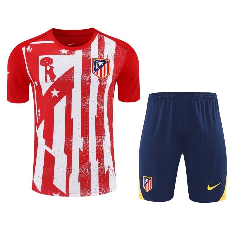 2025-2026  Mens Atletico Madrid red white Training Short Suit