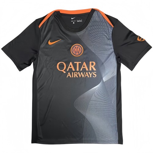 2025-26 Mens Inter Milan black soccer Jersey
