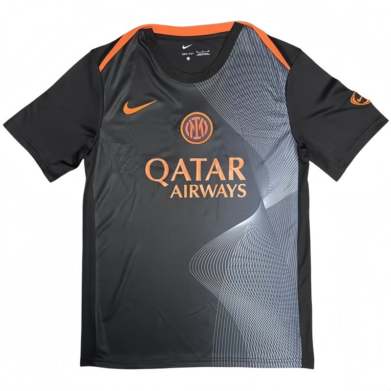 2025-26 Mens Inter Milan black soccer Jersey