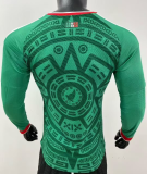 2026-27 Mens Mexico home Green Long Sleeve Player version Soccer Jersey