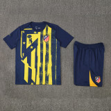 2025-2026  Mens Atletico Madrid yellow Blue Training Short Suit
