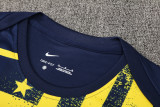 2025-2026  Mens Atletico Madrid yellow Blue Training Short Suit