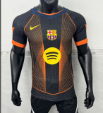 2025-26 Mens Barcelona yellow-orange- black Special Edition Player soccer jersey
