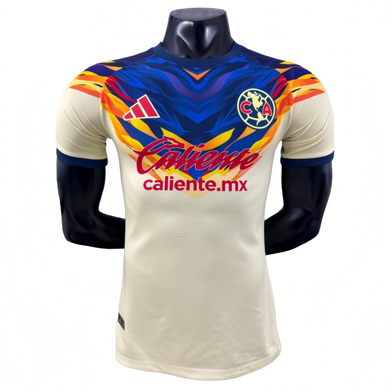 2025-26 Mens  Club America  yellow Player Special Edition Soccer Jersey