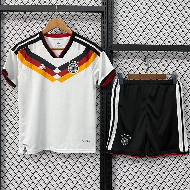2026-27 Kids  Germany home white soccer  jersey