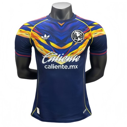 2025-26 Mens  Club America blue Player  Soccer Jersey