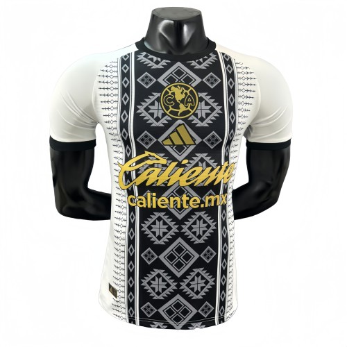 2025-26 Mens  Club America white black Player Special Edition Soccer Jersey