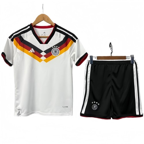 2026-27 Kids  Germany home white soccer  jersey