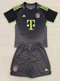 2025/26 Kids  Bayern Munich Black Goalkeeper  soccer  jersey