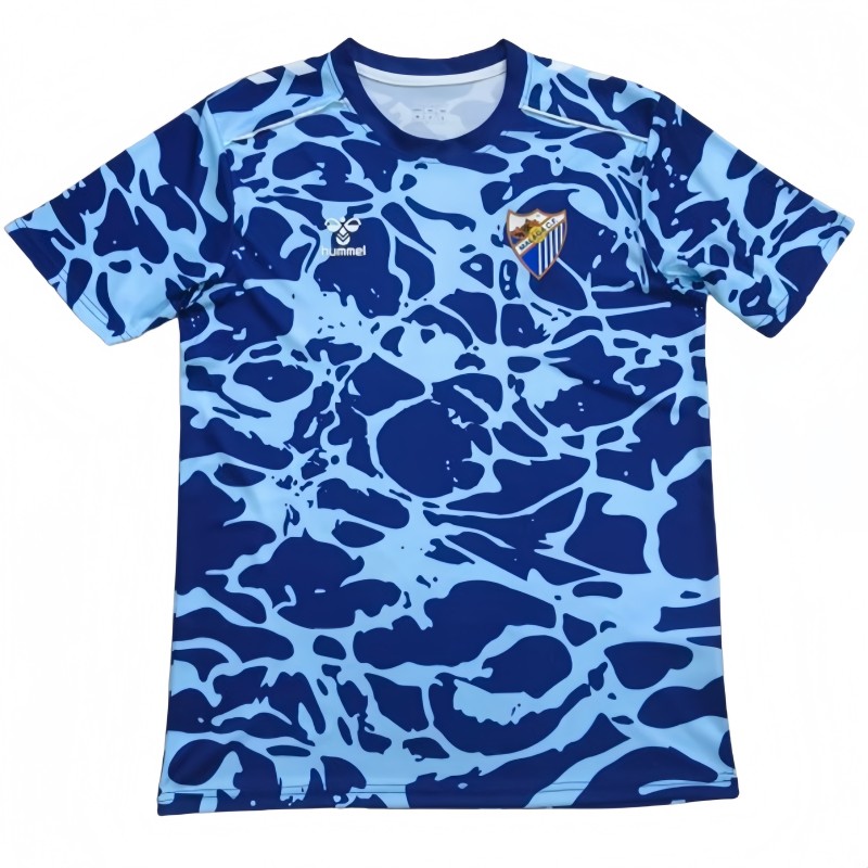 2025-26 Mens Malaga Pre match  blue soccer jersey
