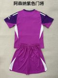 2025-26 KIDS Arsenal Goalkeeper Purple soccer  jersey