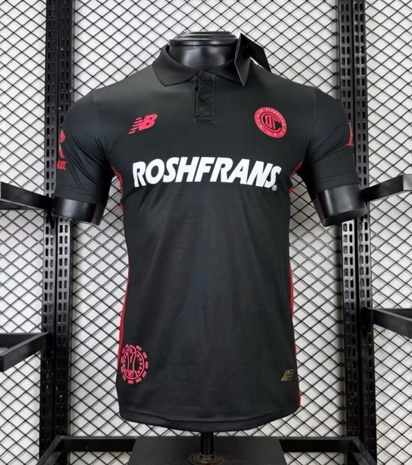 2025-26 Mens Toluca Third away black Player version Soccer Jersey