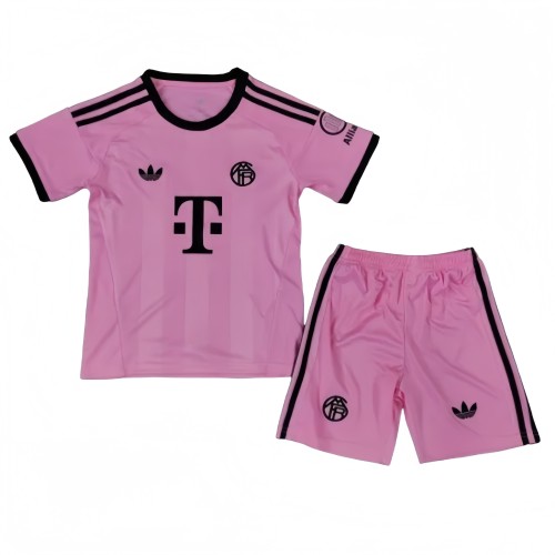 2025/26 Kids  Bayern Munich pink Goalkeeper soccer  jersey