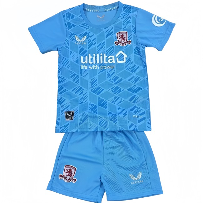 2025-26 Kids Middlesbrough  Third  away blue  soccer jersey