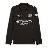 2025-26 Mens  Manchester City away Long Sleeve  soccer Jersey