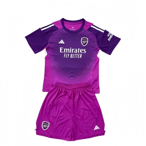 2025-26 KIDS Arsenal Goalkeeper Purple soccer  jersey