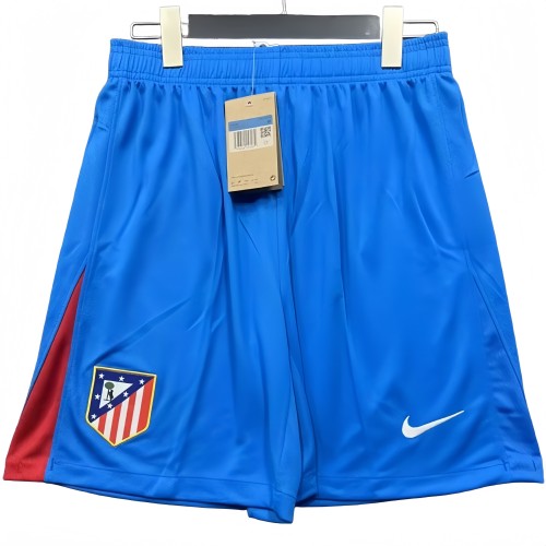 2025-26 Mens Atletico Madrid  Third away blue Shorts Pants