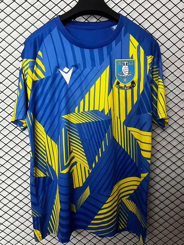 2025-26 Mens  Sheffield Wednesday Blue Yellow soccer jersey