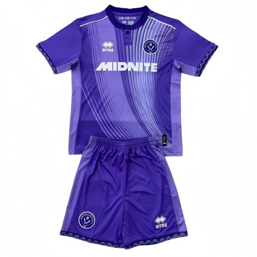 2025-26 Kids Sheffield United Third away blue Soccer Jersey