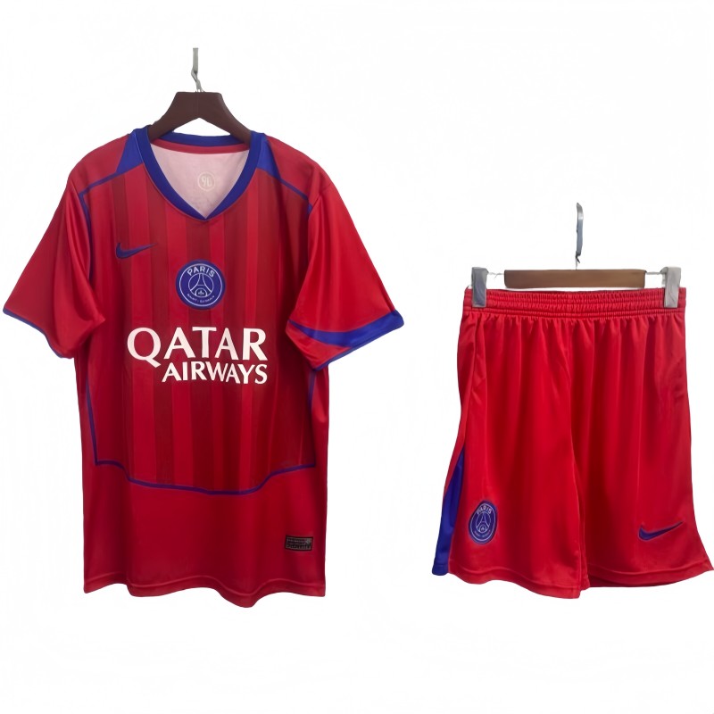 2025-26 Mens PSG third away red short training suit