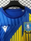 2025-26 Mens  Sheffield Wednesday Blue Yellow soccer jersey
