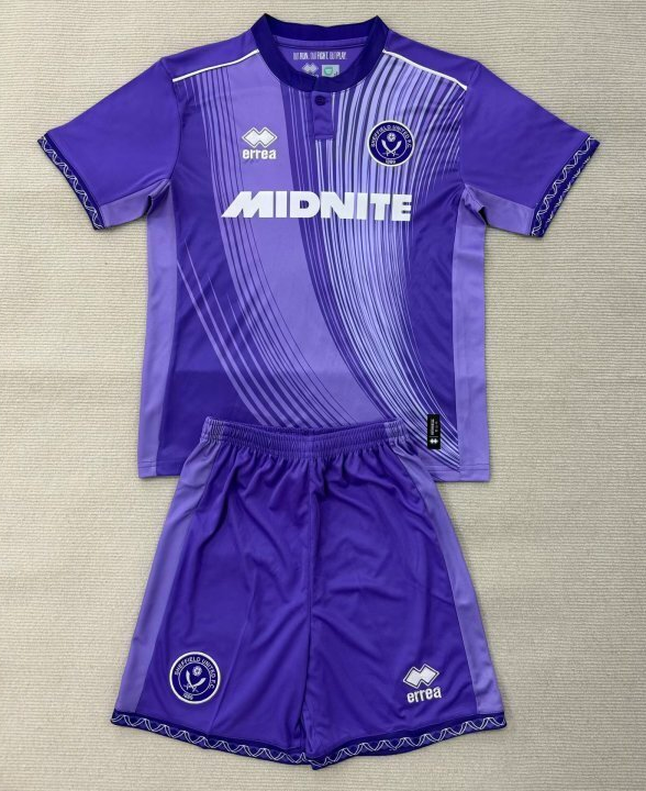 2025-26 Kids Sheffield United Third away blue Soccer Jersey