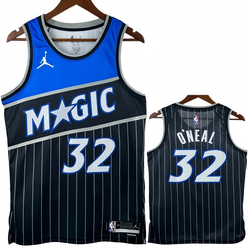 25-26 Magic O'NEAL #32 Black Top Quality Hot Pressing NBA Jersey (Trapeze Edition) 飞人版