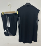 2025-26 Mens Frankfurt black  vest short training suit