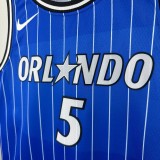 25-26 Magic BANCHERO #5 Blue Top Quality Hot Pressing NBA Jersey(条纹)