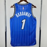 25-26 Magic HARDAWAY #1 Blue Top Quality Hot Pressing NBA Jersey(条纹)