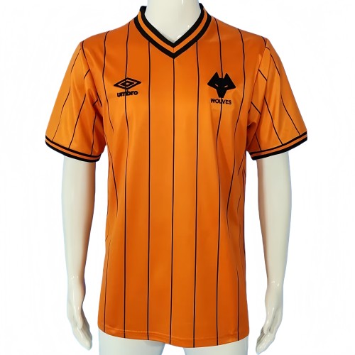 1985-1986 Mens Wolves Home Retro Soccer Jersey