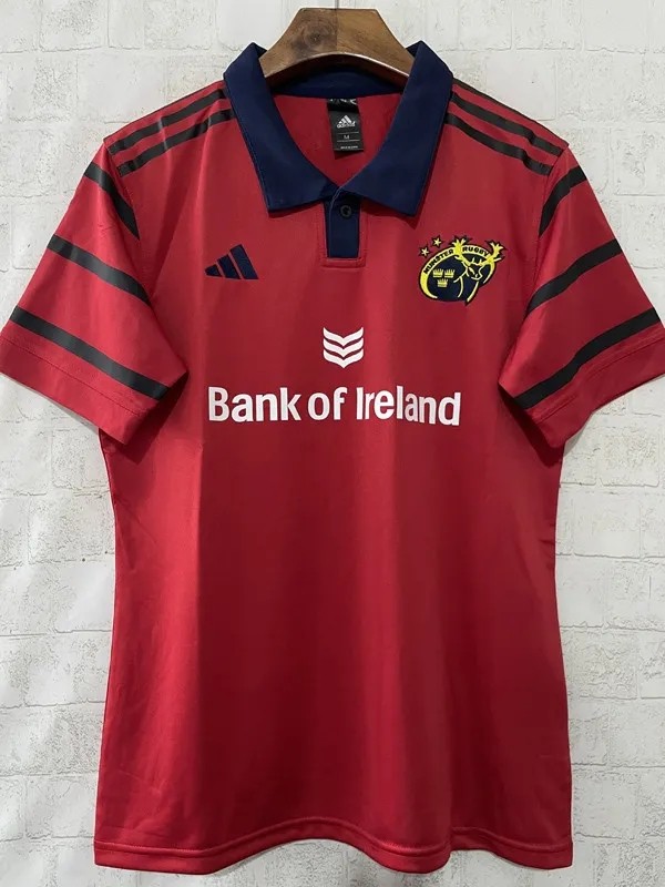 2025 MUNSTER Red Polo Rugby Jersey (有领)