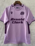 2025 Scotland Away Pink Rugby Jersey (圆领)