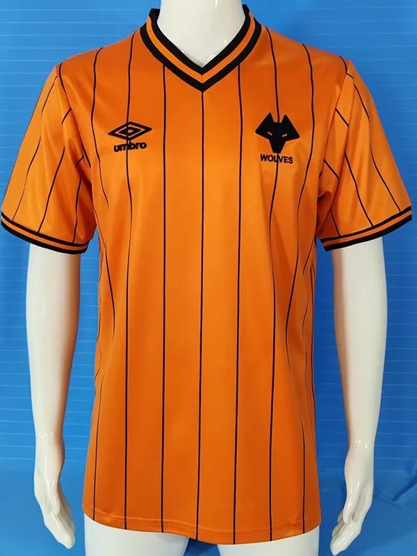 1985-1986 Mens Wolves Home Retro Soccer Jersey