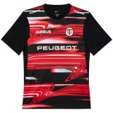 2025 Toulouse Red Black Rugby Jersey (圆领)