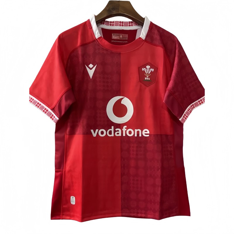 2026 Wales Home Red Rugby Jersey (圆领)
