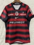 2025 Toulouse Red Black Rugby Jersey (圆领)