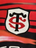 2025 Toulouse Red Black Rugby Jersey (圆领)