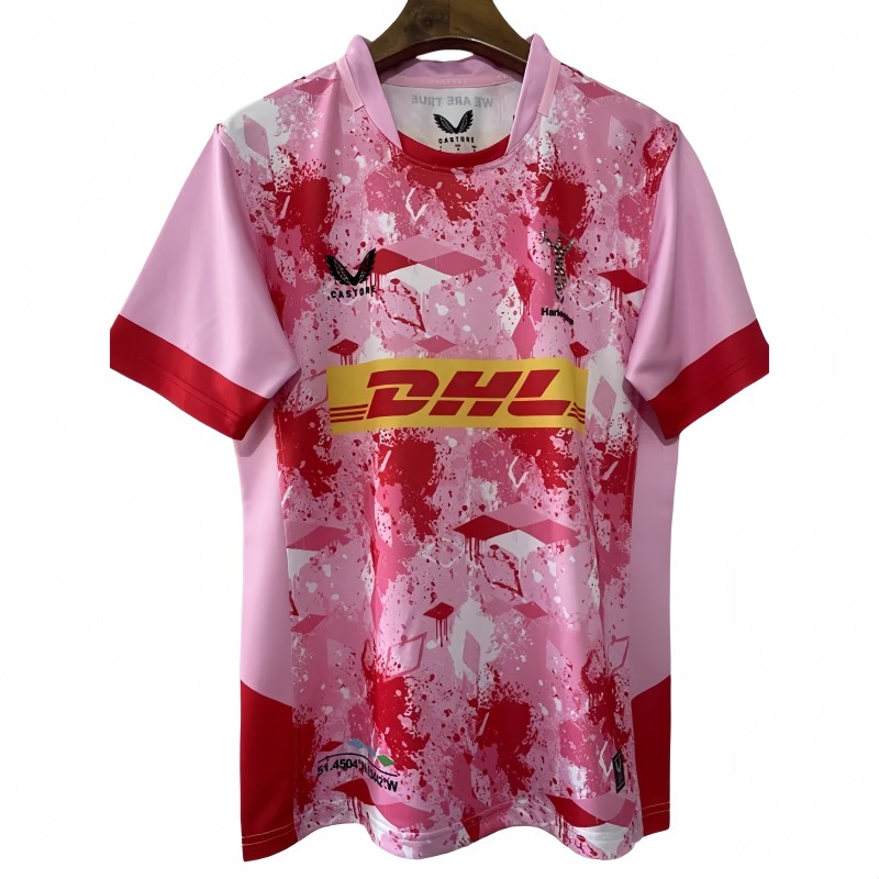 2026 Harlequins Pink Rugby Jersey (圆领)