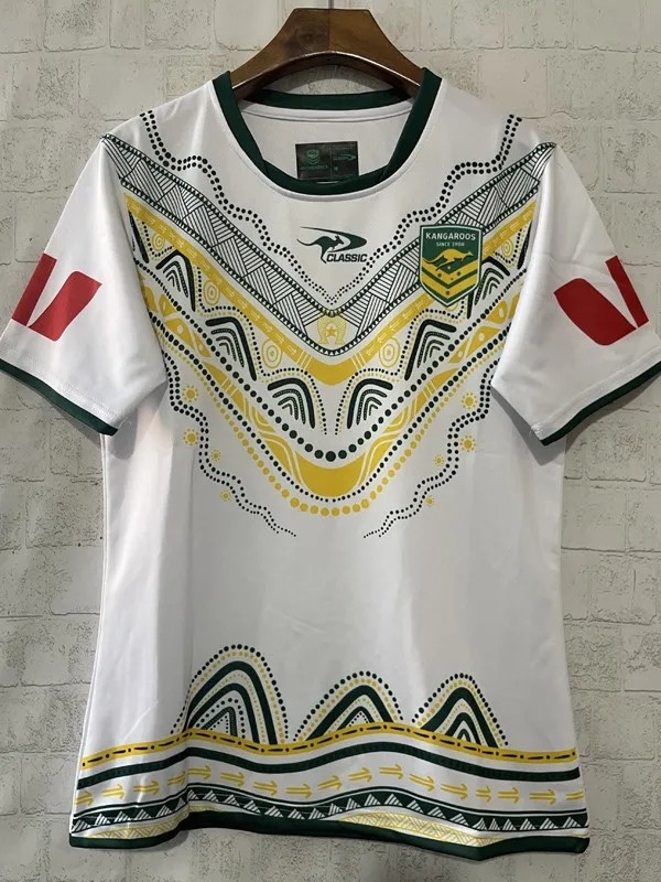 2026 Australia White Rugby Jersey (圆领)