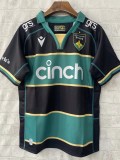 2025 Northampton Saints Home Black Polo Rugby Jersey (有领)