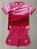 2025-26 Kids Bolton Wanderers Third away red Soccer Jersey