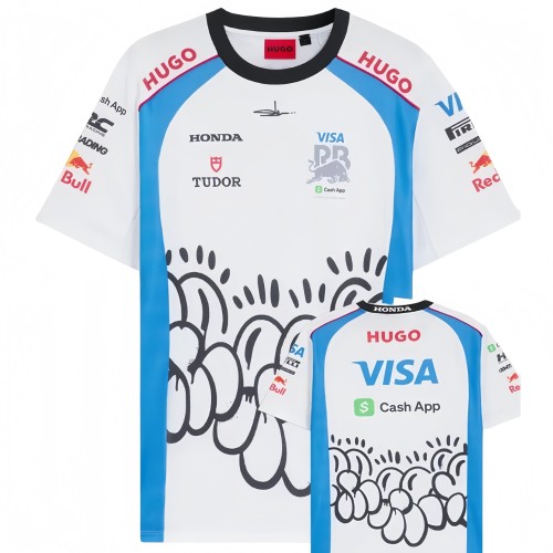 2025 Red Bull White Motorcycle Racing Suit