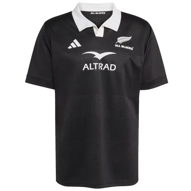 2025 New Zealand Black Away Polo Rugby Jersey (有领)