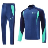 2025 NK Royal blue Half Pull Tracksuit
