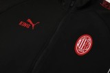 2025-26 Mens AC Milan black jacket Training suit