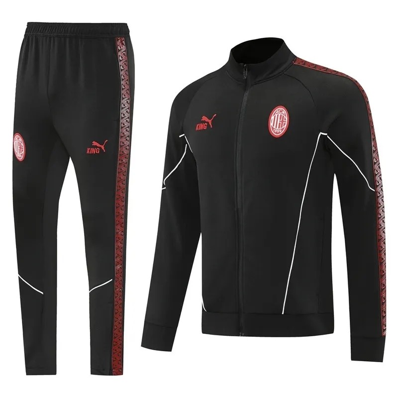 2025-26 Mens AC Milan black jacket Training suit
