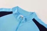 2025 NK Lake blue Half Pull Tracksuit