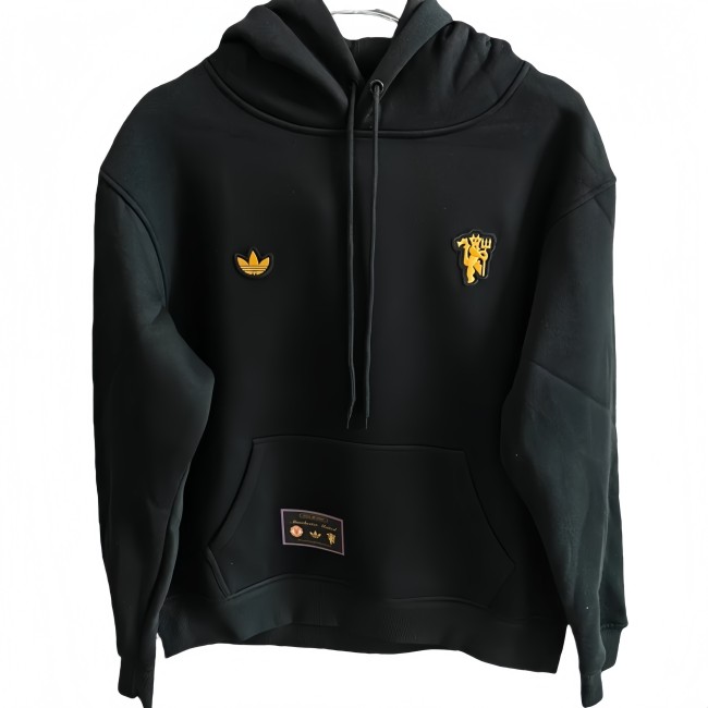 2025-26 Mens Manchester United black  hoody Hoodie Jersey